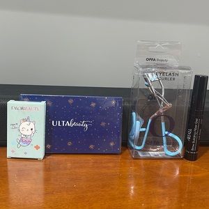 New and never used -Make-up 8 Color Pallet/Eye Brow Gel/Eye Lash curler/Brow Gel